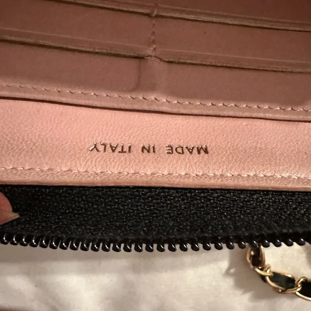CHANEL Black Quilted Wallet with Gold Accent - Picture 10 of 14